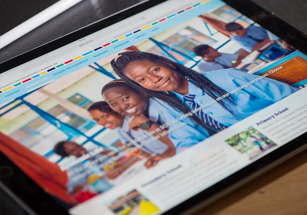 St Constanines International School website and branding