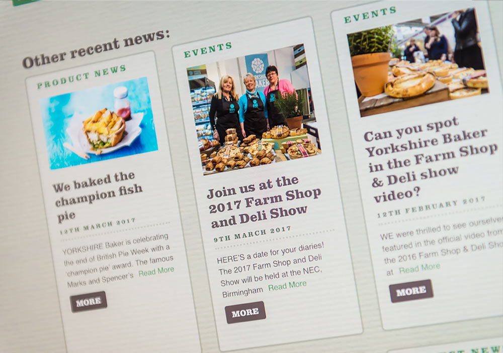 Yorkshire Baker website